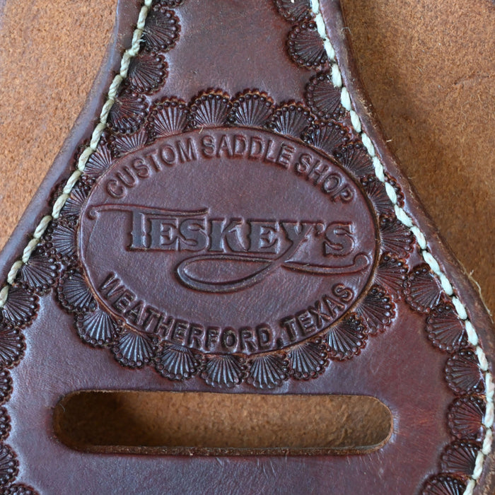 13" USED TESKEY'S BARREL SADDLE