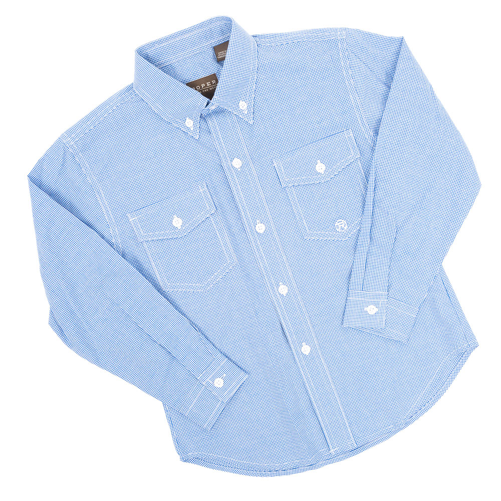 Roper Boy's Mini Checkered Button Shirt KIDS - Boys - Clothing - Shirts - Long Sleeve Shirts Roper Apparel & Footwear