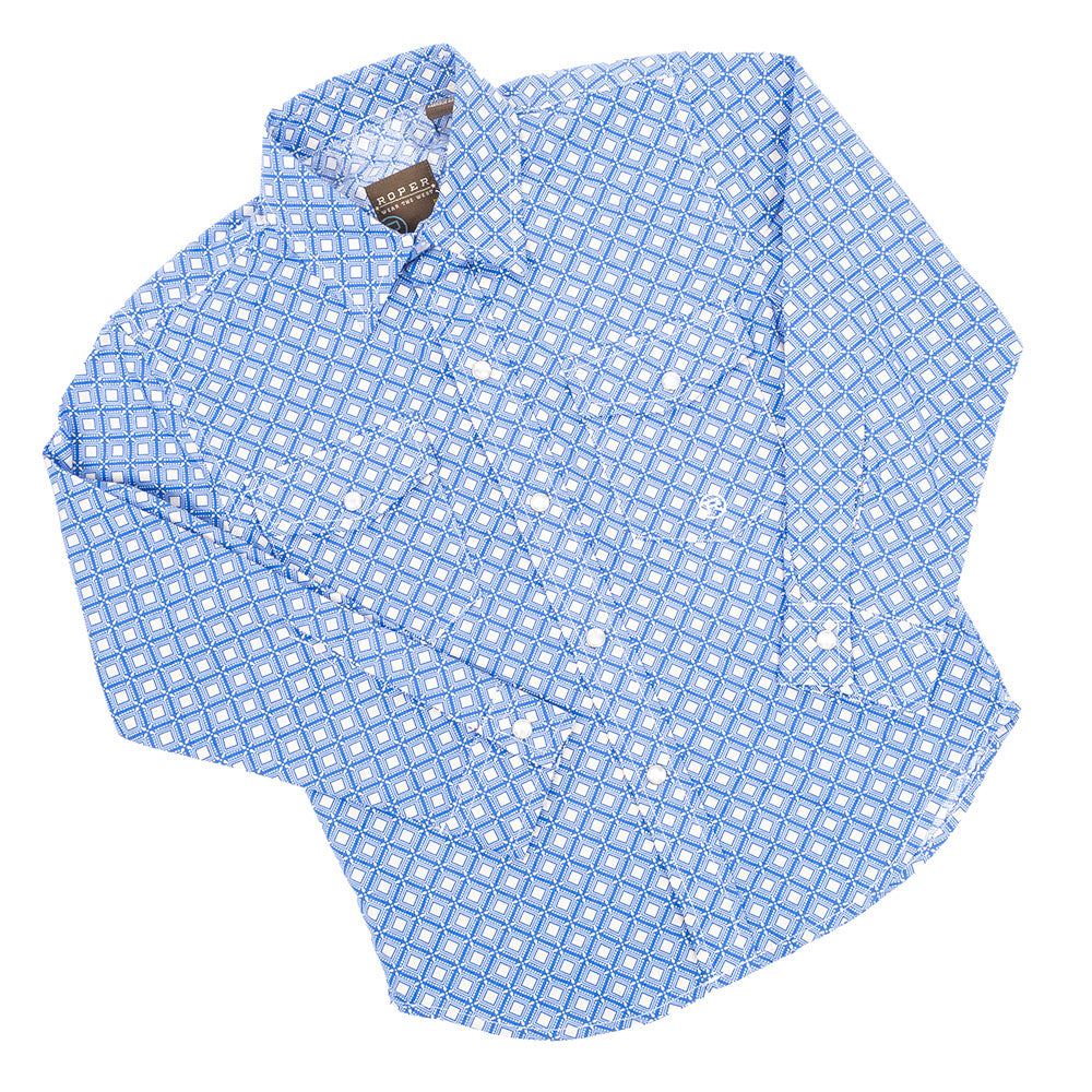 Roper Boy's Foulard Snap Shirt KIDS - Boys - Clothing - Shirts - Long Sleeve Shirts Roper Apparel & Footwear