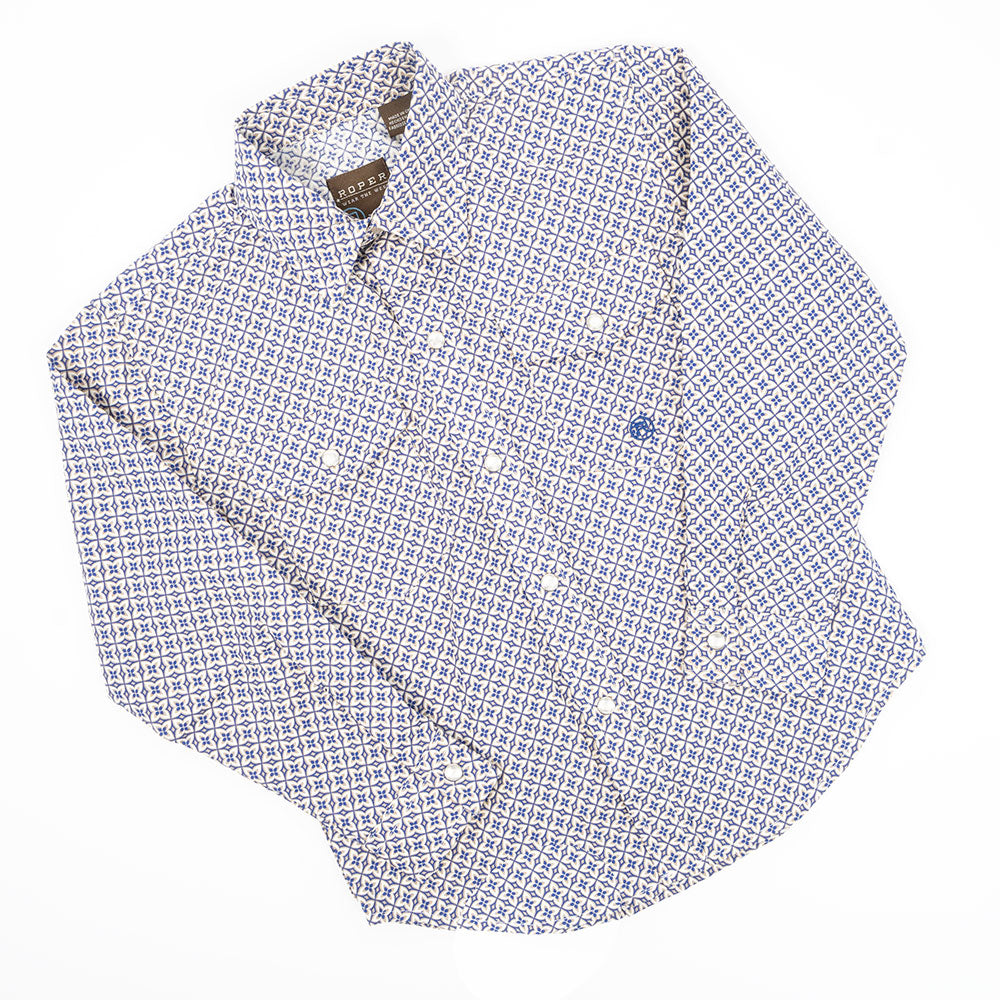 Roper Boy's Pinwheel Foulard Western Shirt KIDS - Boys - Clothing - Shirts - Long Sleeve Shirts Roper Apparel & Footwear