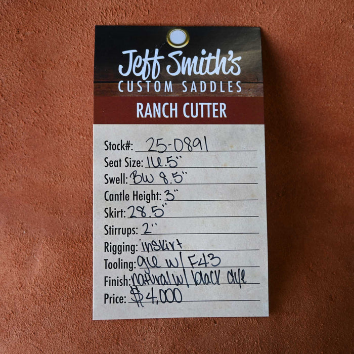 16.5" JEFF SMITH BUSTER WELCH RANCH CUTTER SADDLE