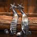 Luke Spraberry Silver Mounted 5pt. Spurs Tack - Spurs Luke Spraberry