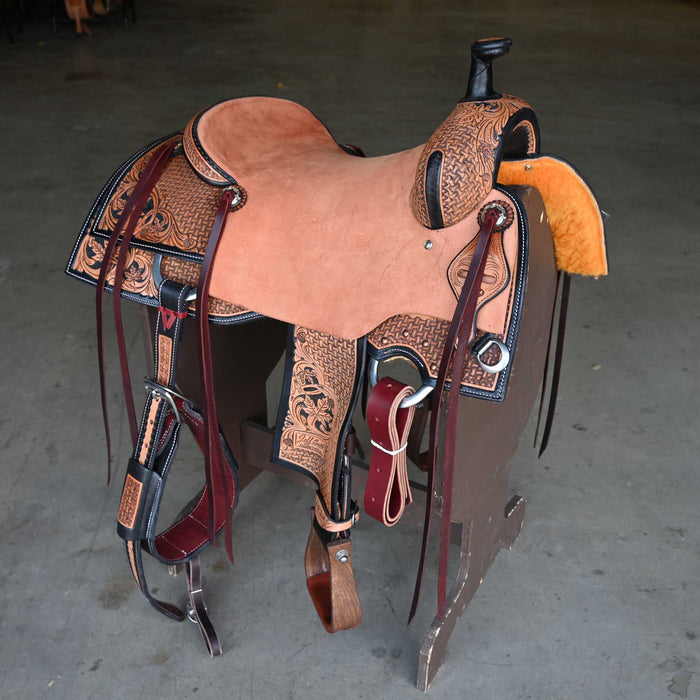 16.5" JEFF SMITH BUSTER WELCH RANCH CUTTER SADDLE