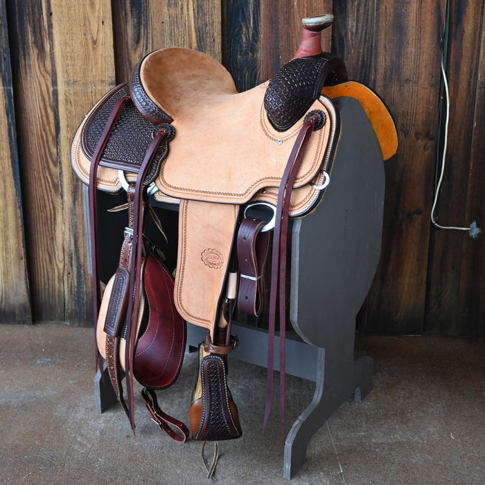 14" PATRICK SMITH TEAM ROPING SADDLE Saddles - New Patrick Smith