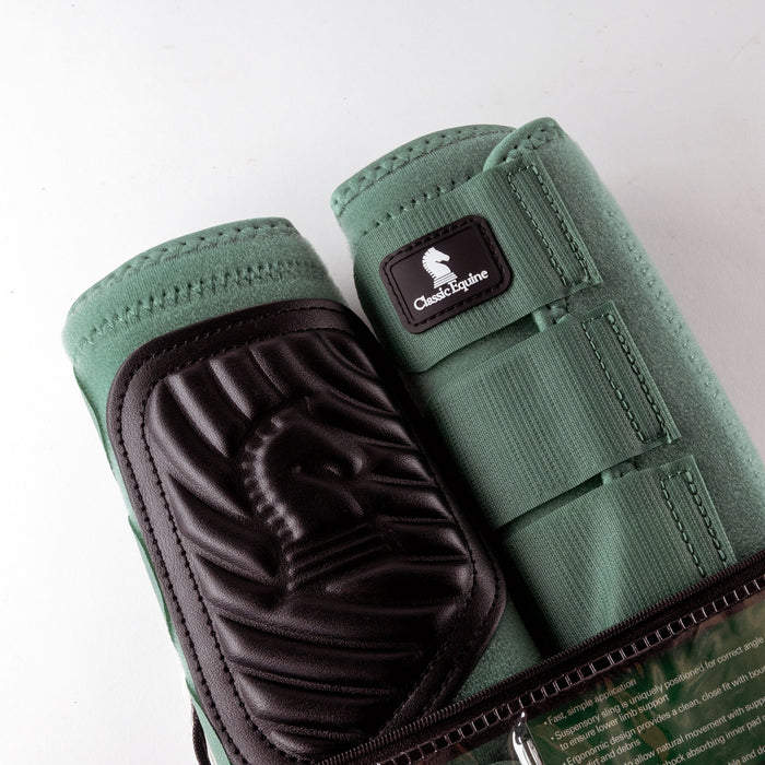 NEW Classic Equine ClassicFit Front Large Spruce Green Splint Boots Sale Barn Classic Equine
