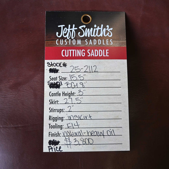15.5" JEFF SMITH BEAU GALYEAN CUTTING SADDLE
