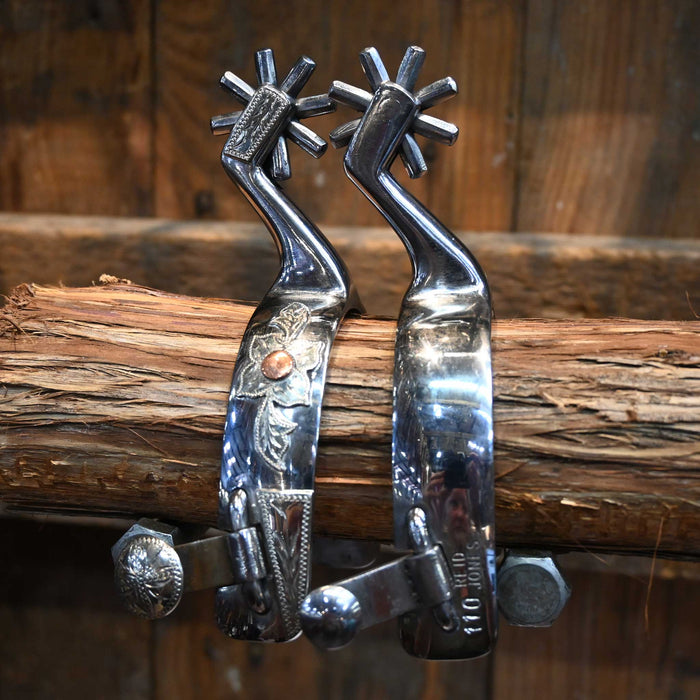 Reid Jones #110 Silver Mounted 8pt. Spurs