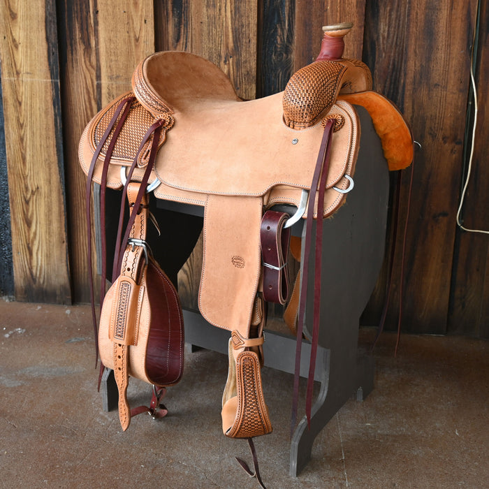 16" TESKEY'S TEAM ROPING SADDLE