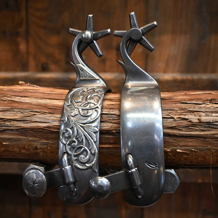 Cody Anthony Silver Mounted 5pt. Spurs
