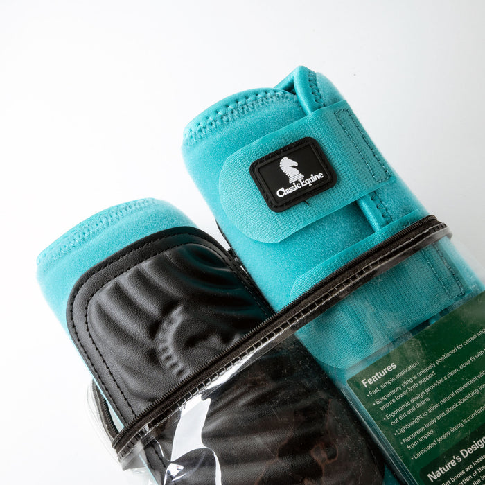 NEW Classic Equine ClassicFit Aqua Small Hind Splint Boots Sale Barn Classic Equine