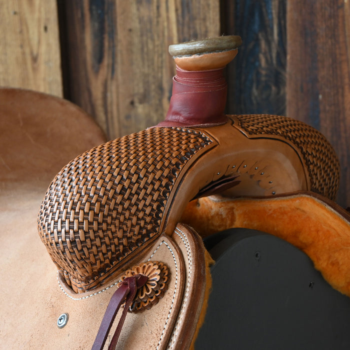 16" TESKEY'S TEAM ROPING SADDLE