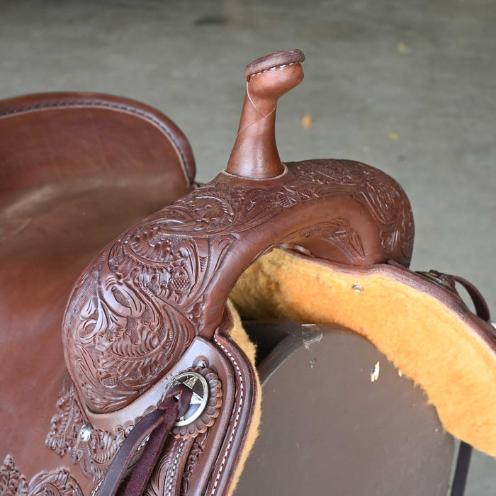 15.5" JEFF SMITH BEAU GALYEAN CUTTING SADDLE