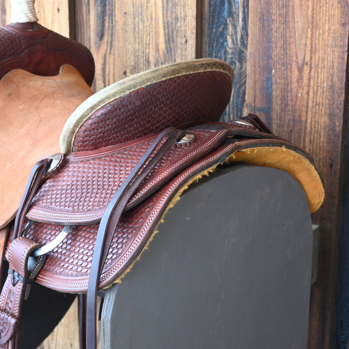 13.5" USED TESKEY'S ASSOCIATION RANCH SADDLE