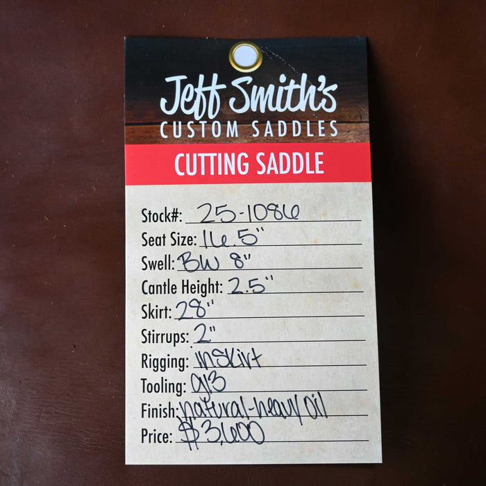 16.5" JEFF SMITH BUSTER WELCH CUTTING SADDLE