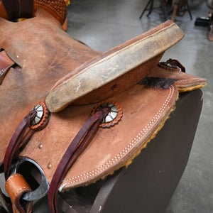 15" USED TESKEY'S RANCH SADDLE Saddles TESKEY'S SADDLERY LLC   