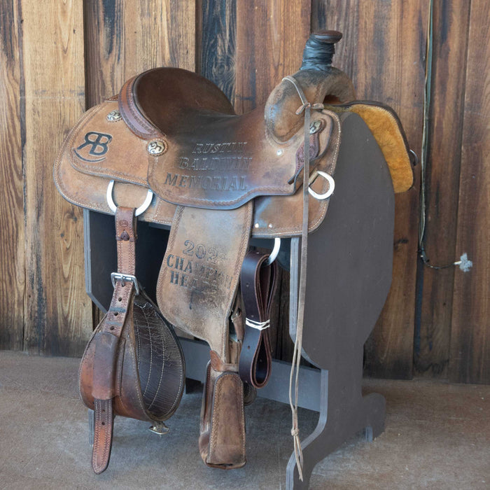15" USED COATS TEAM ROPING SADDLE