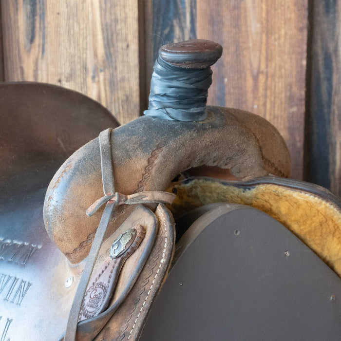 15" USED COATS TEAM ROPING SADDLE