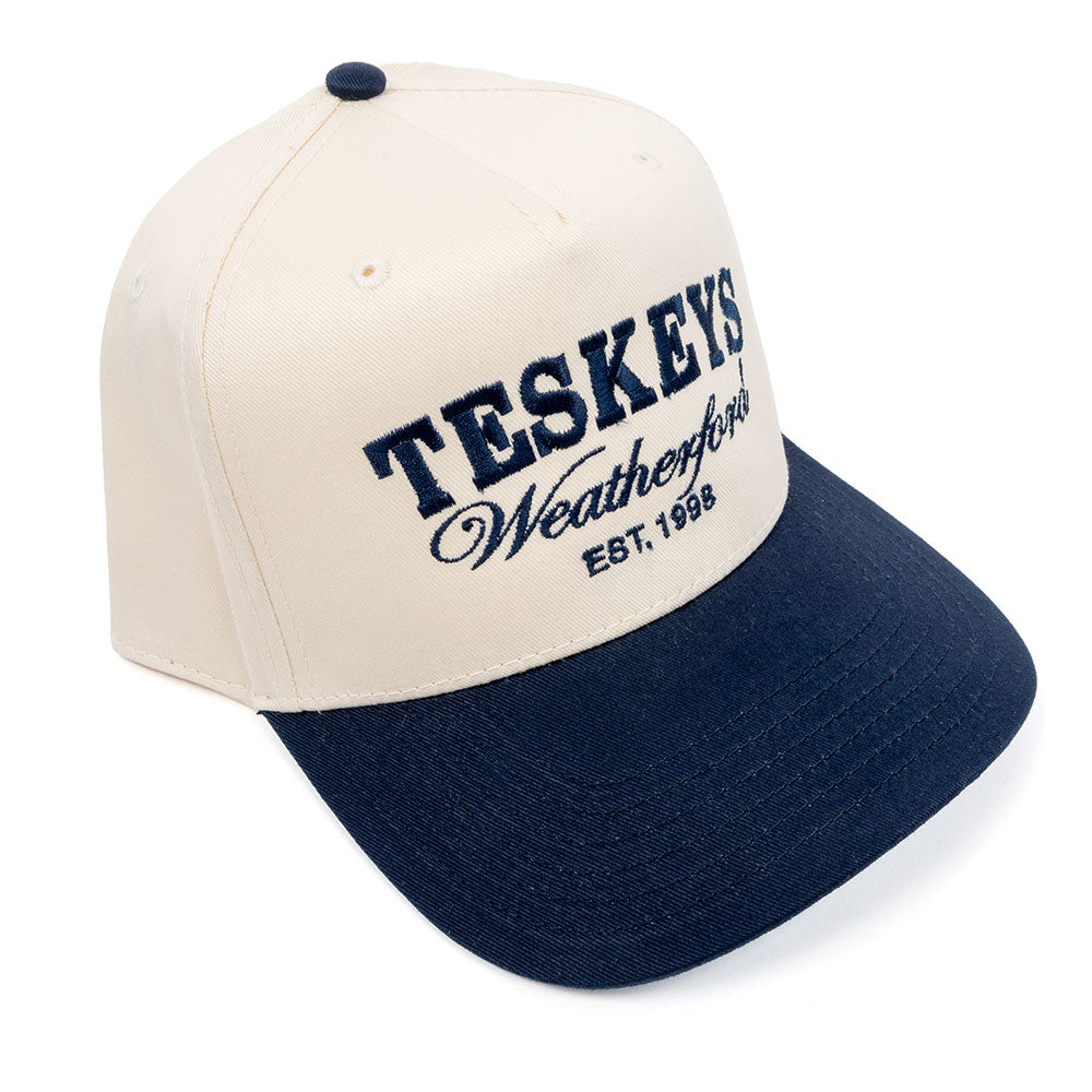 Teskeys' Weatherford Cap - Navy/Cream