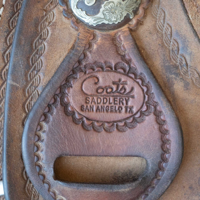 15" USED COATS TEAM ROPING SADDLE