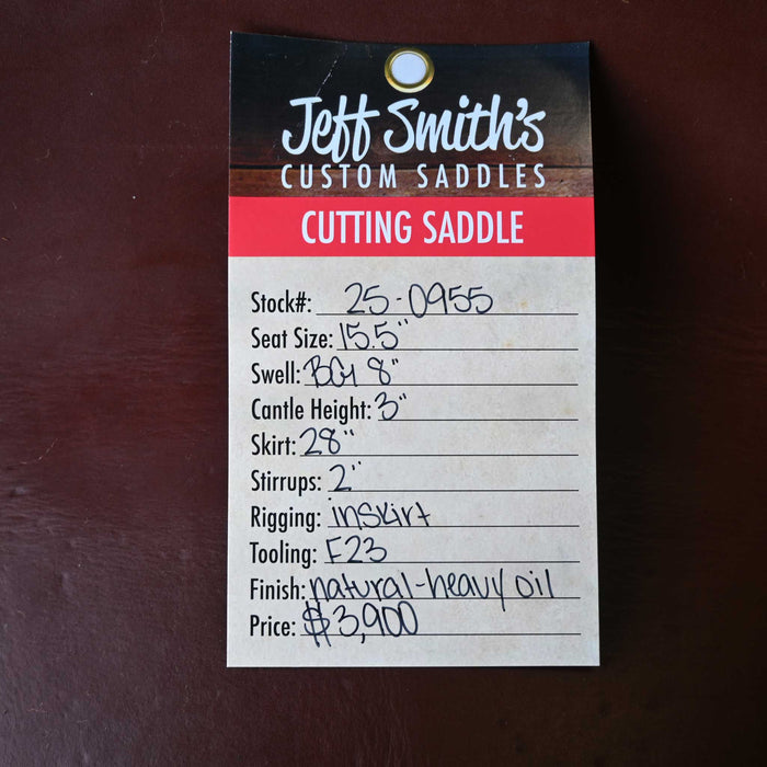 15.5" JEFF SMITH BEAU GALYEAN CUTTING SADDLE