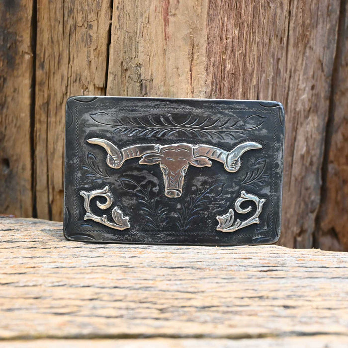 Will Daniel Longhorn Belt Buckle