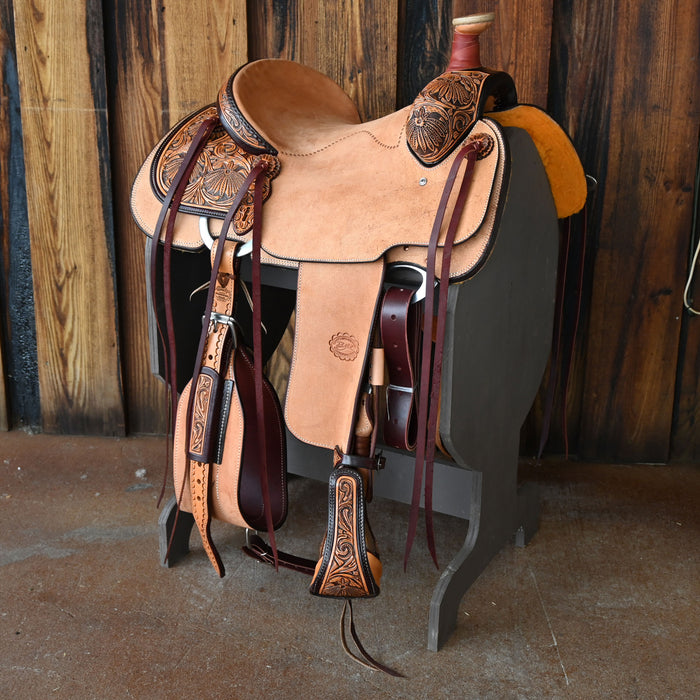 14" PATRICK SMITH TEAM ROPING SADDLE