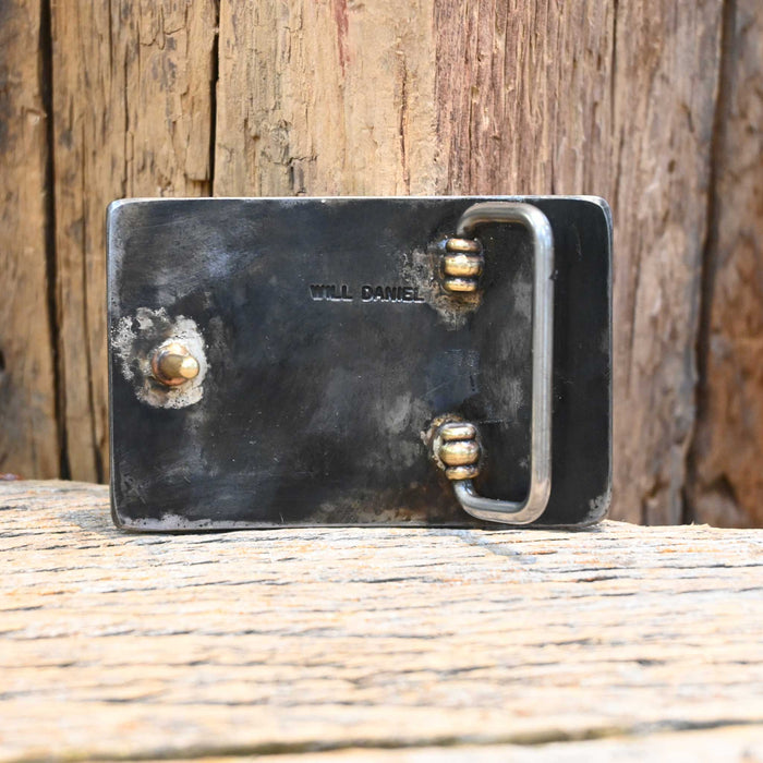 Will Daniel Longhorn Belt Buckle