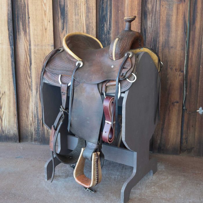 13" USED TESKEY'S JR RANCH ASSOCIATION SADDLE