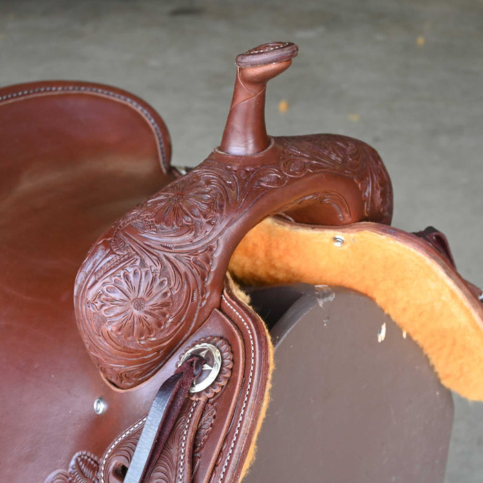 15.5" JEFF SMITH BEAU GALYEAN CUTTING SADDLE