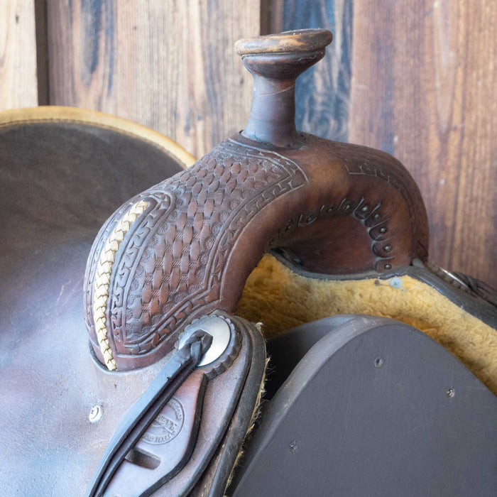 13" USED TESKEY'S JR RANCH ASSOCIATION SADDLE