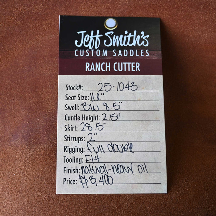 16" JEFF SMITH BUSTER WELCH RANCH CUTTER SADDLE Saddles - New Jeff Smith