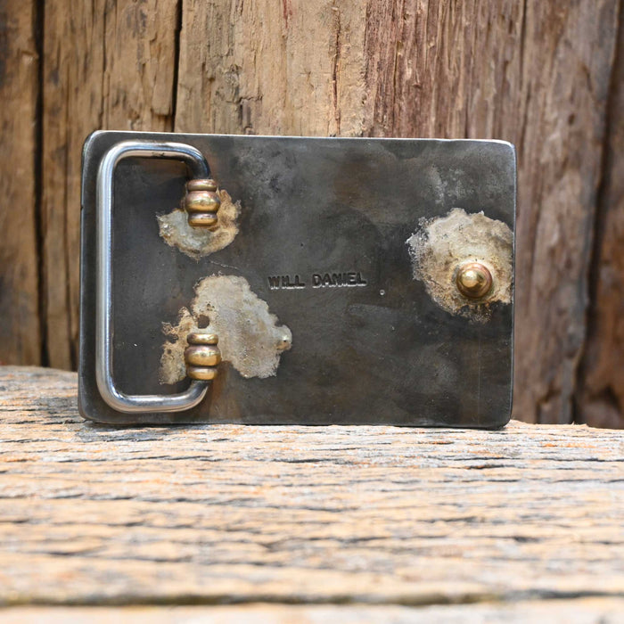 Will Daniel Longhorn Belt Buckle