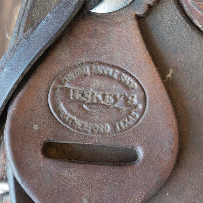 13" USED TESKEY'S JR RANCH ASSOCIATION SADDLE