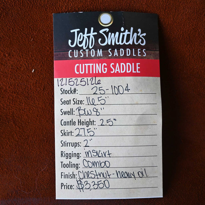 16.5" JEFF SMITH BUSTER WELCH CUTTING SADDLE