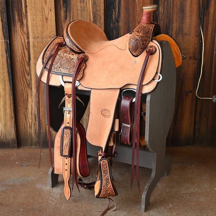 14" PATRICK SMITH TEAM ROPING SADDLE