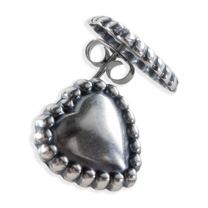 Silver Heart w/Beading Stud Earrings WOMEN - Accessories - Jewelry - Earrings Sunwest Silver