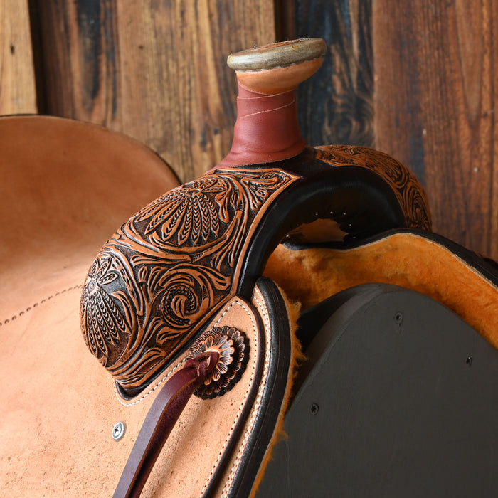 14" PATRICK SMITH TEAM ROPING SADDLE