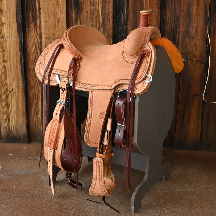 15" PATRICK SMITH TEAM ROPING SADDLE
