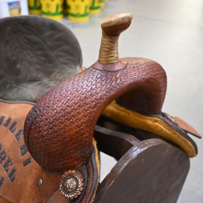 14" USED CORRIENTE BARREL SADDLE Saddles - Used Corriente