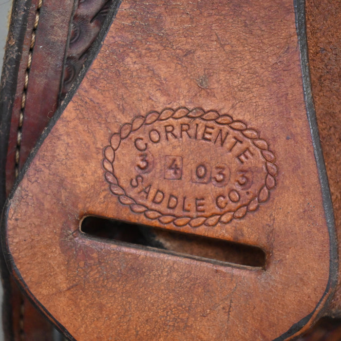 14" USED CORRIENTE BARREL SADDLE Saddles - Used Corriente
