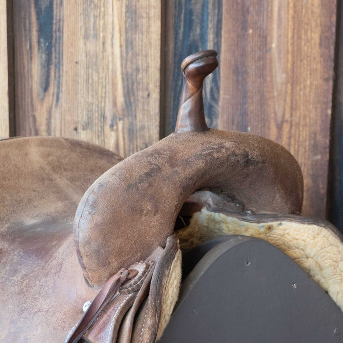 15.5" USED JEFF SMITH CUTTING SADDLE