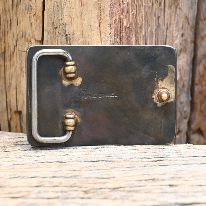 Will Daniel Buckin' Bronc Belt Buckle