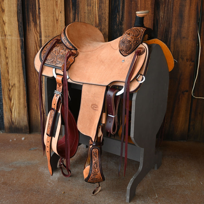 15" PATRICK SMITH TEAM ROPING SADDLE