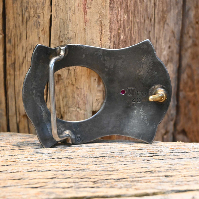 Tittor Silver Mounted Belt Buckle