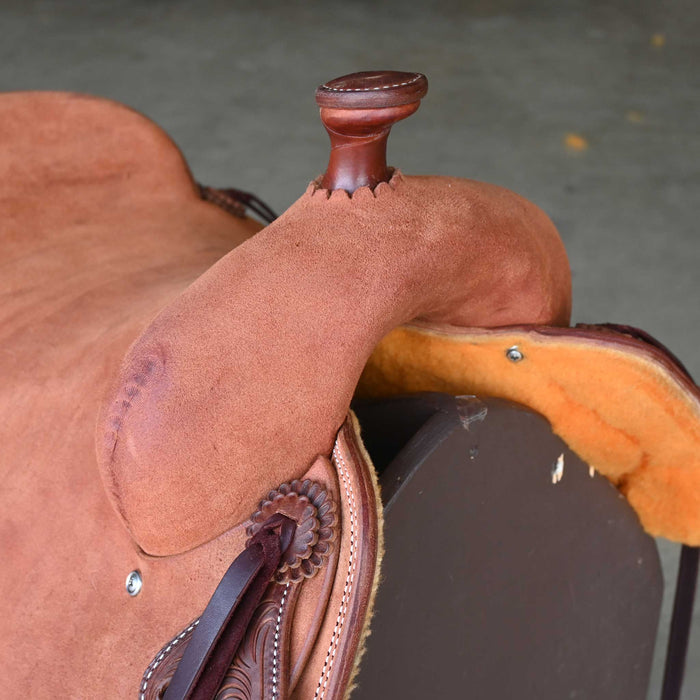 16.5" JEFF SMITH COW HORSE SADDLE