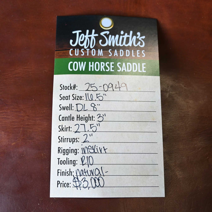 16.5" JEFF SMITH COW HORSE SADDLE