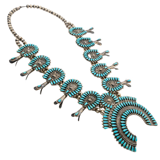 1970's Begay Lg. Navajo Squash Blossom Necklace WOMEN - Accessories - Jewelry - Necklaces MISC
