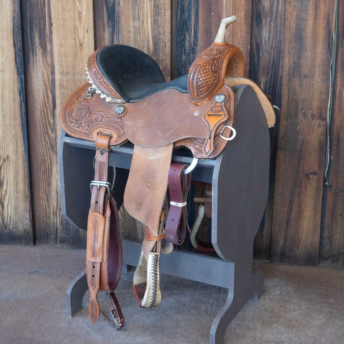 14" USED TESKEY'S BARREL SADDLE Saddles - Used Teskey's Saddlery