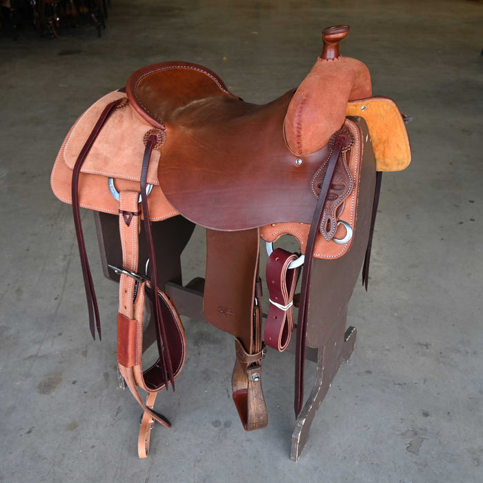 16.5" JEFF SMITH COW HORSE SADDLE