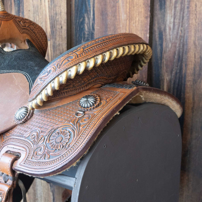 14" USED TESKEY'S BARREL SADDLE Saddles - Used Teskey's Saddlery